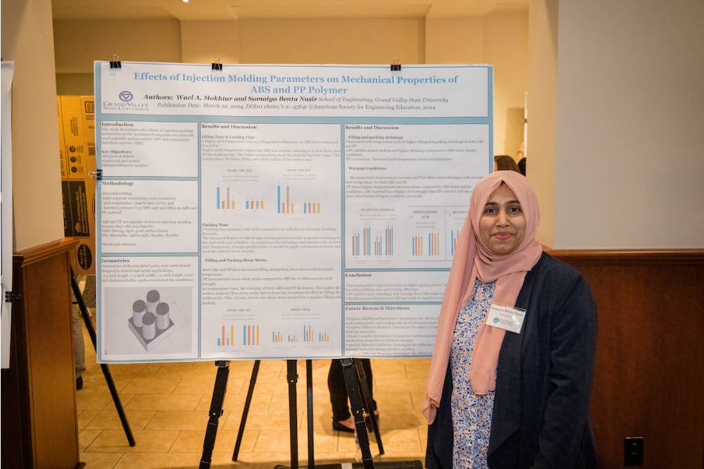 Sumaiya Benta Nasir; Effects of injection molding process parameters on the mechanical properties of ABS and PP polymer